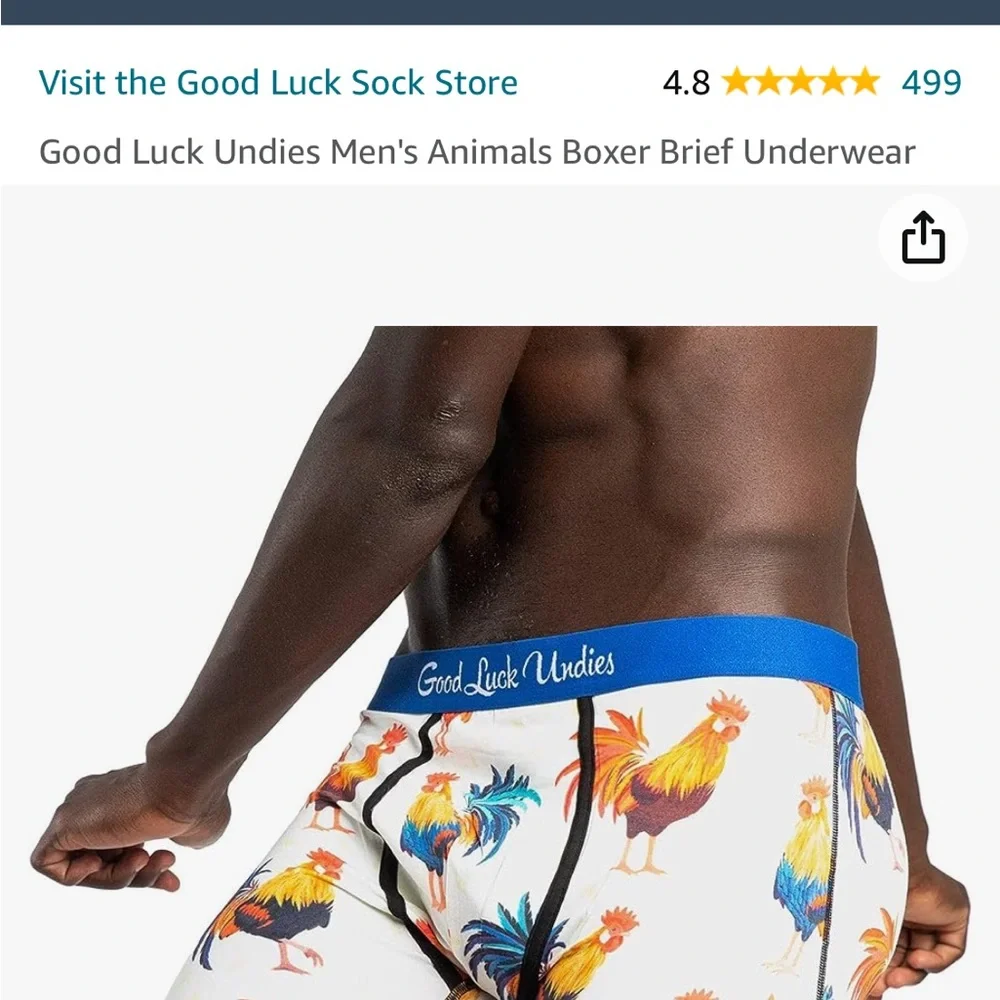 GOOD LUCK MEN UNDERWEAR, Size XL, NEW IN BOX.